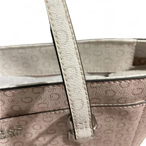 Guess Tote Bag Women Multi Logo, Light Rose, Style CC888325 - Picture 7 of 15